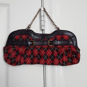 Small plaid clutch